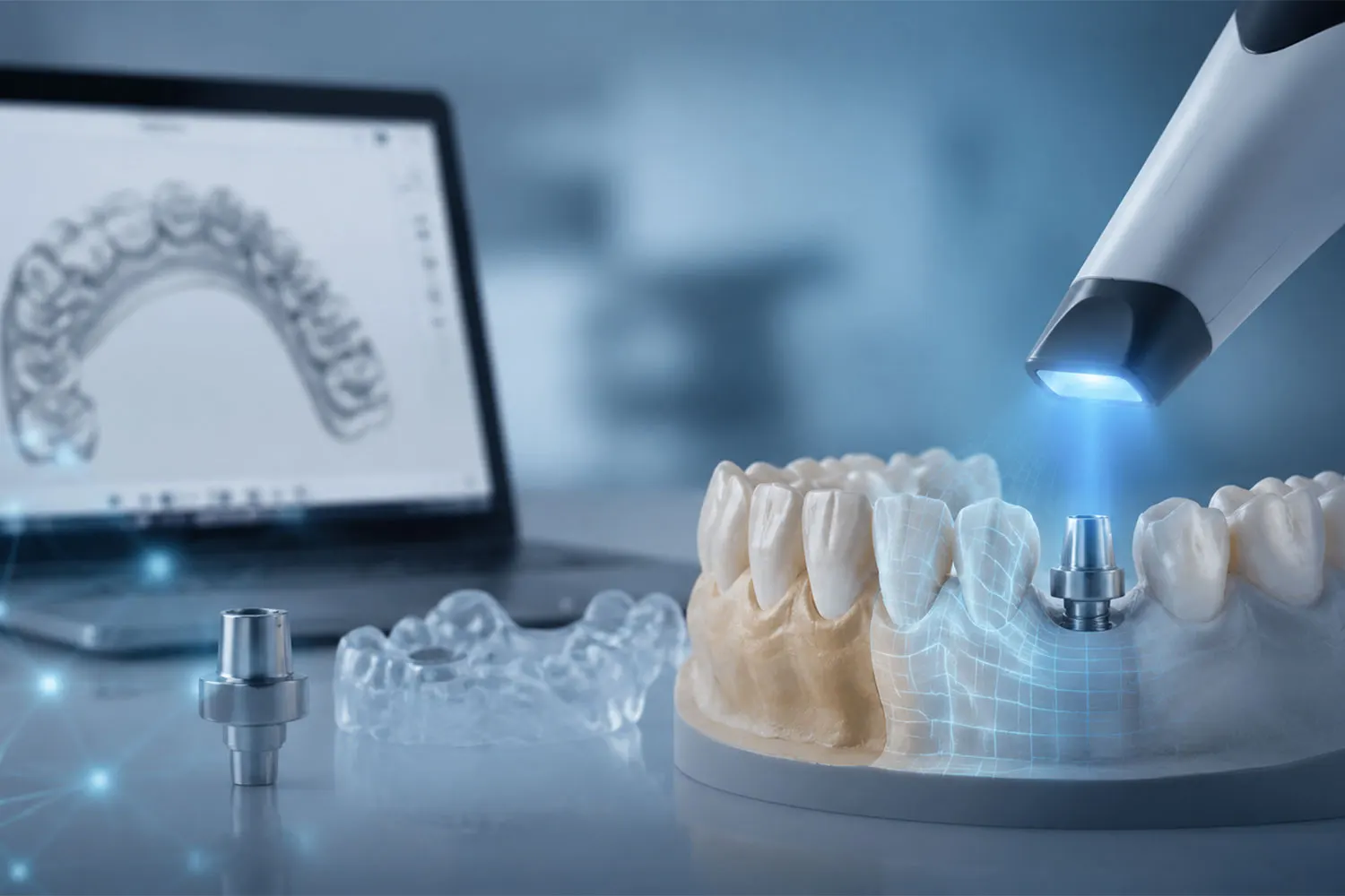 قالب گیری ایمپلنت dental implant impression guide