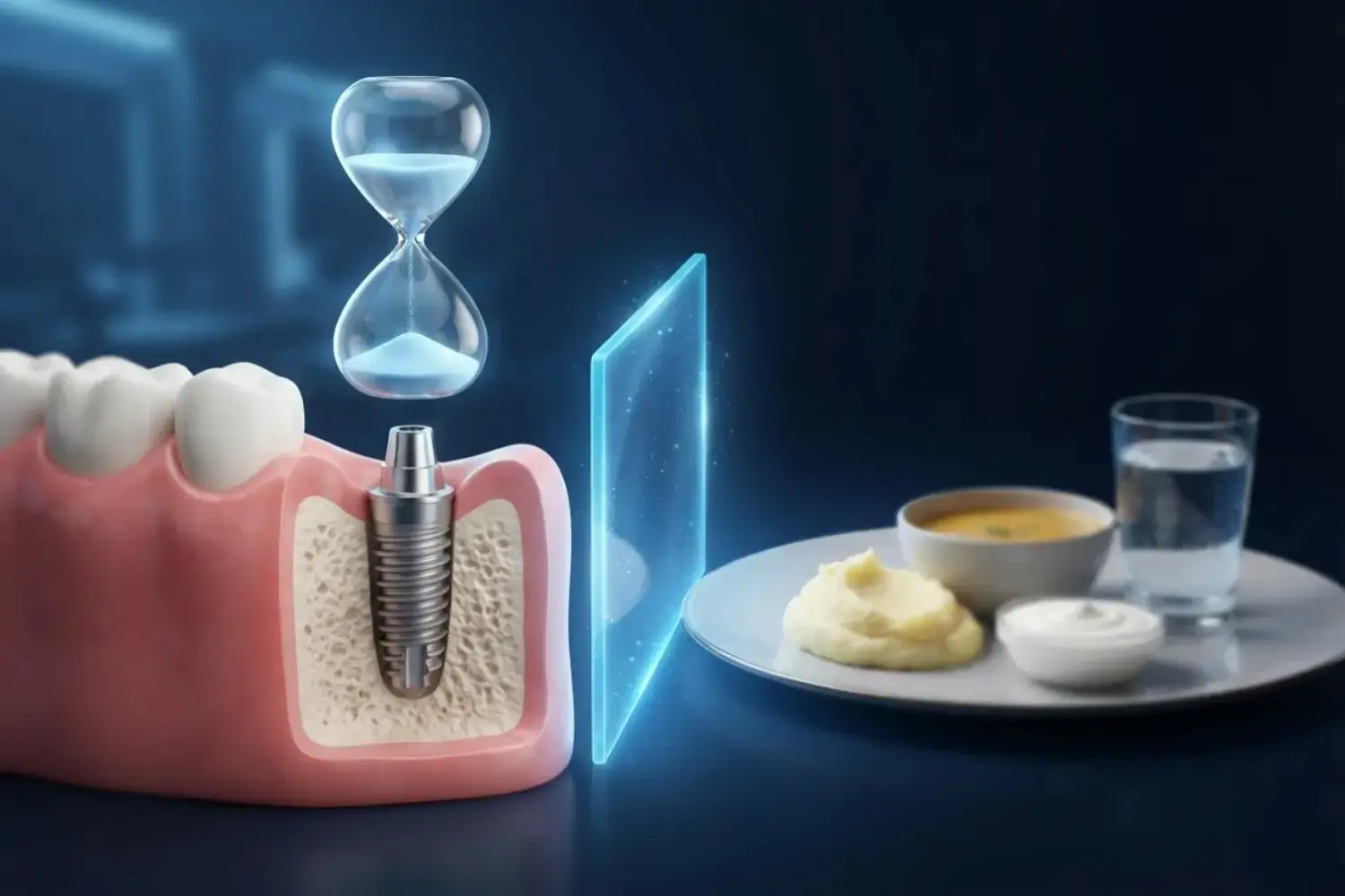 غذا خوردن بعد از ایمپلنت Best time to eat after implants