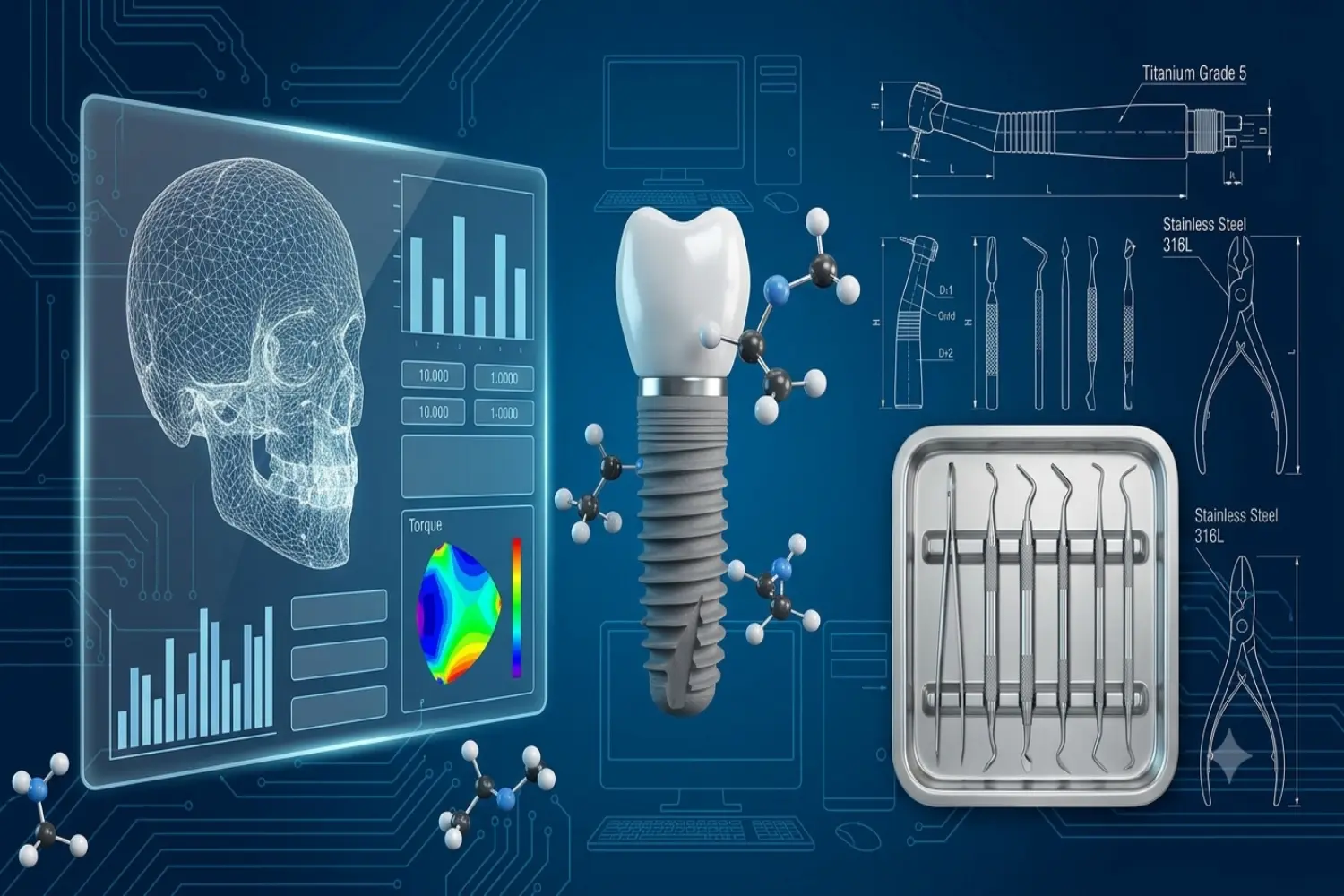ایمپلنت لیزری یا معمولی Conventional and digital implants