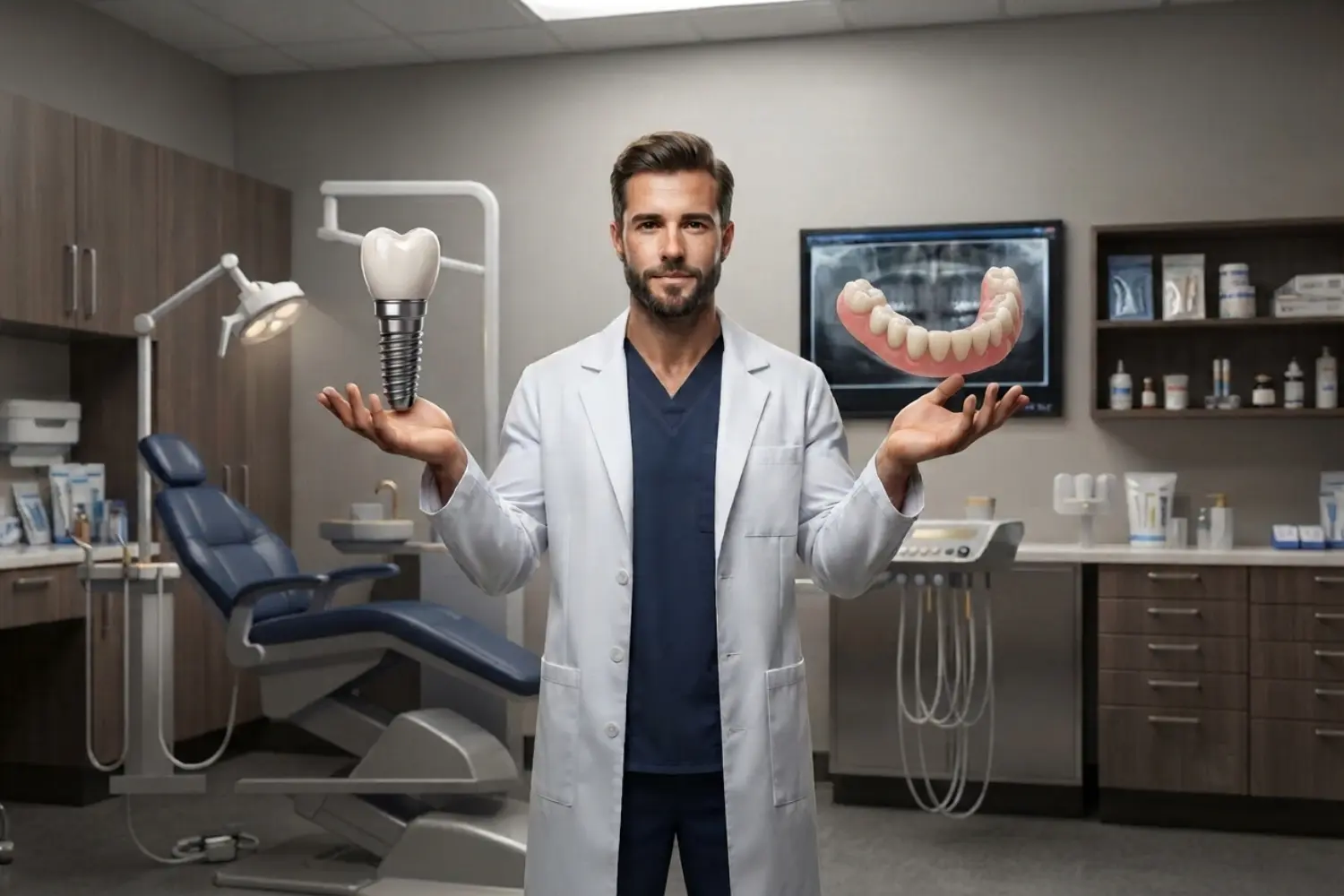 ایمپلنت یا اوردنچر Overdentures and Implants