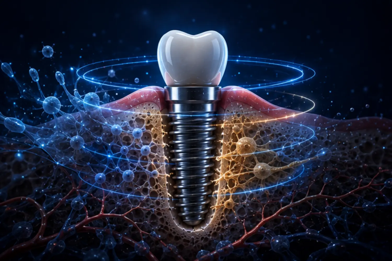 جوش خوردن پایه ایمپلنت Stages of implant osseointegration