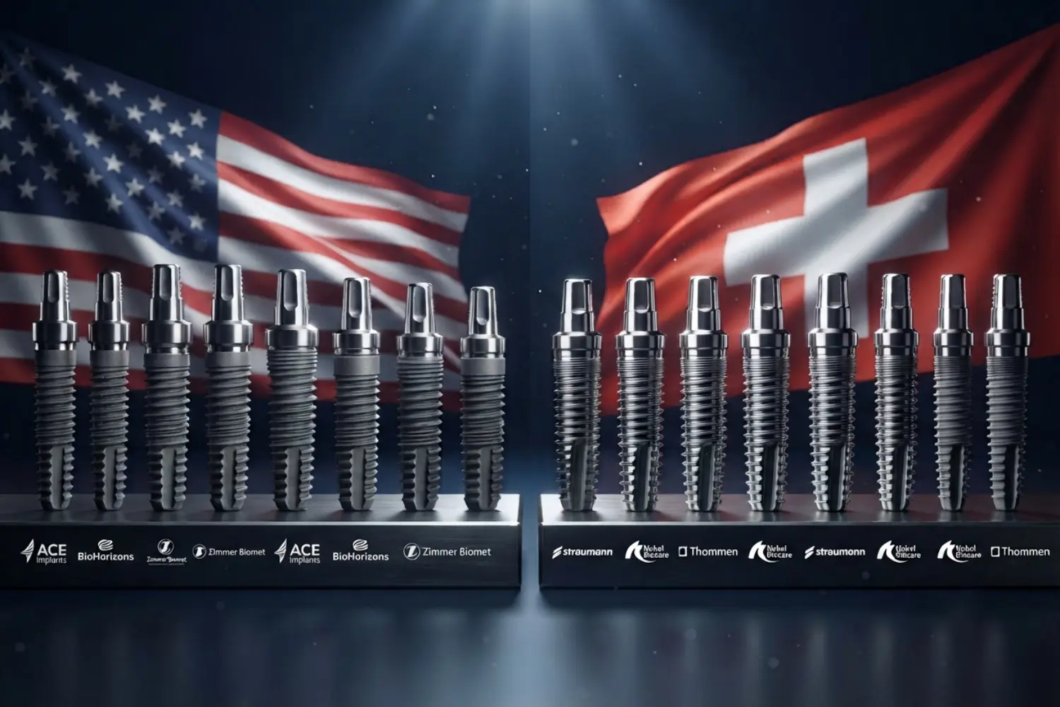 ایمپلنت سوئیسی یا آمریکایی Swiss or American implants