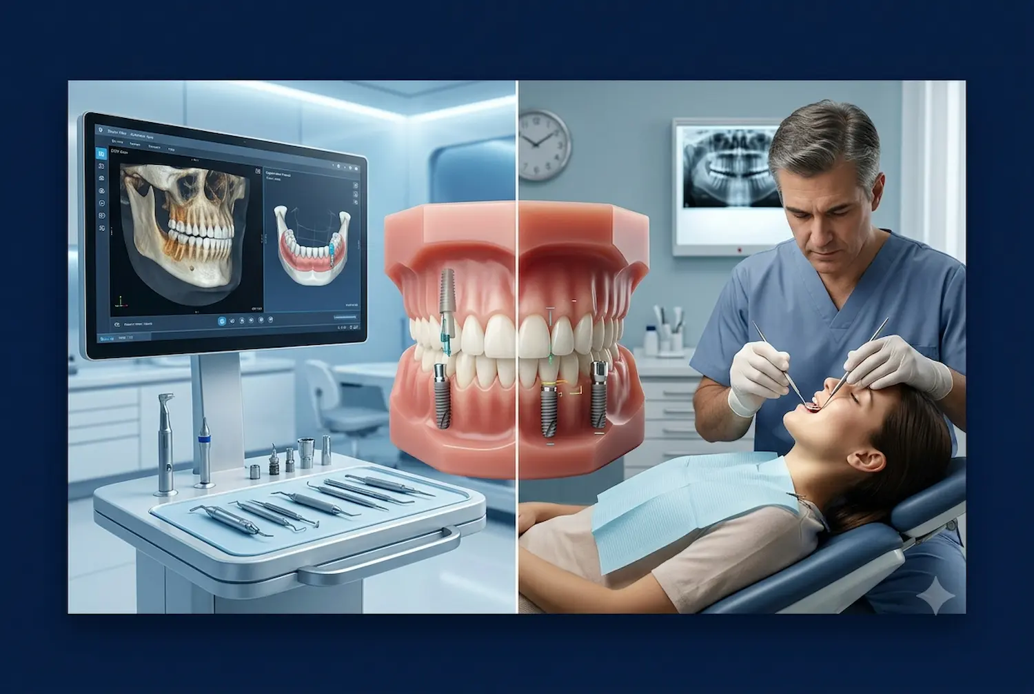 ایمپلنت دیجیتال یا معمولی مقایسه ایمپلنت دیجیتال و معمولی Traditional and Digital Implant Covers