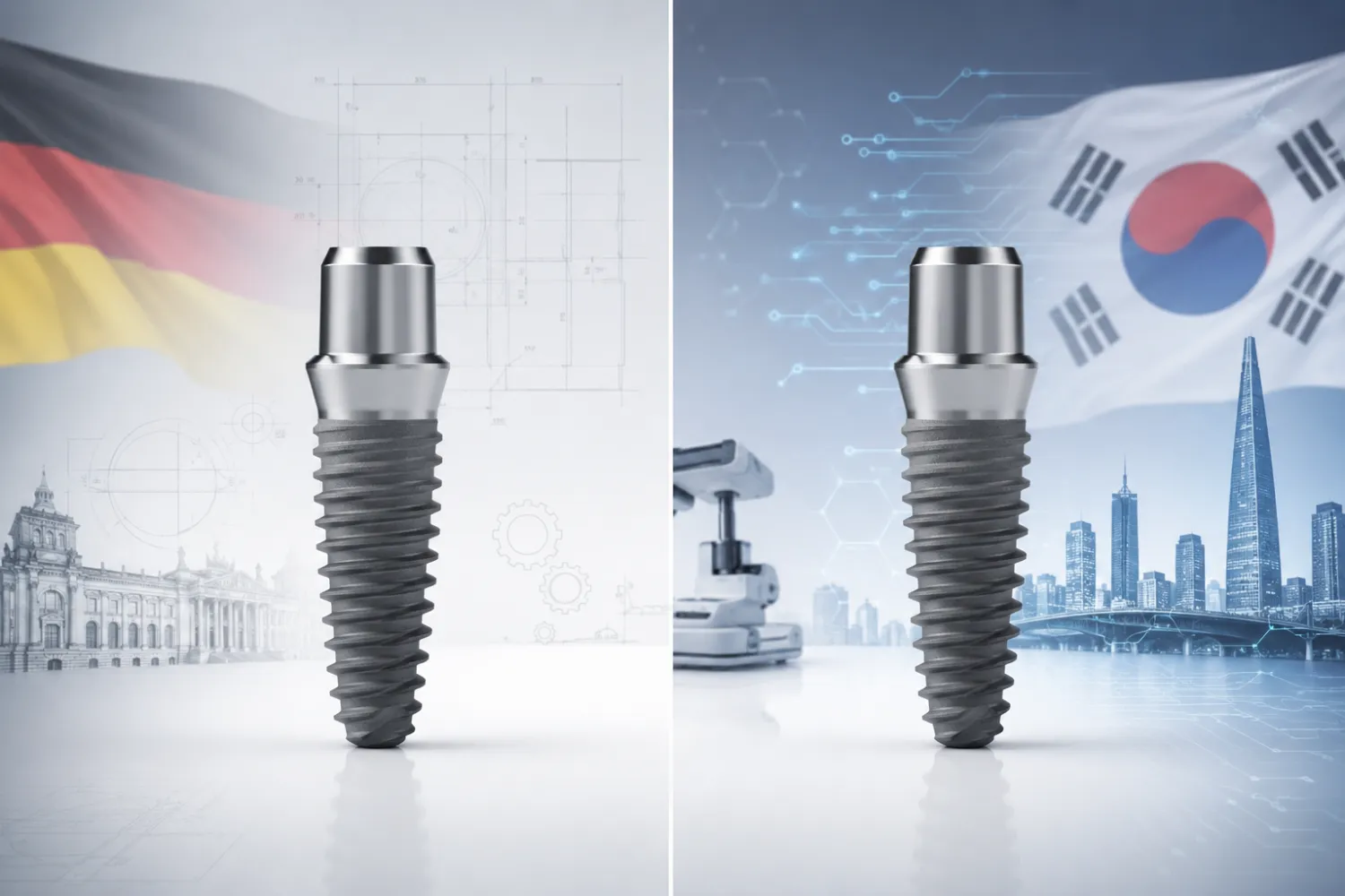 مقایسه ایمپلنت کره ای و آلمانی compersion korean vs germany implant