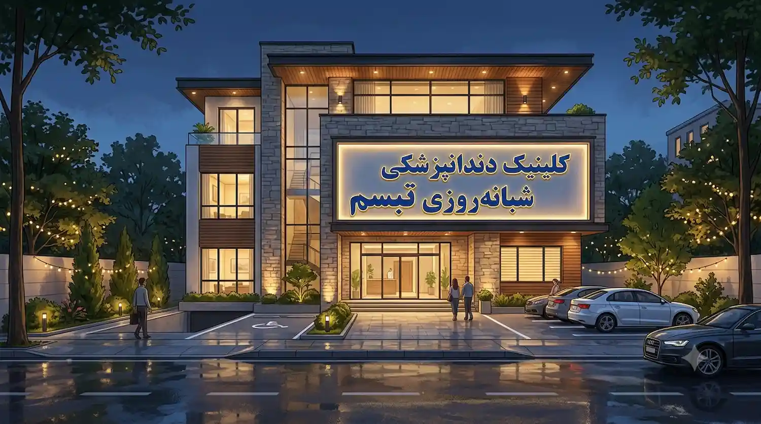 کلینیک شبانه روزی دندانپزشکی تبسم